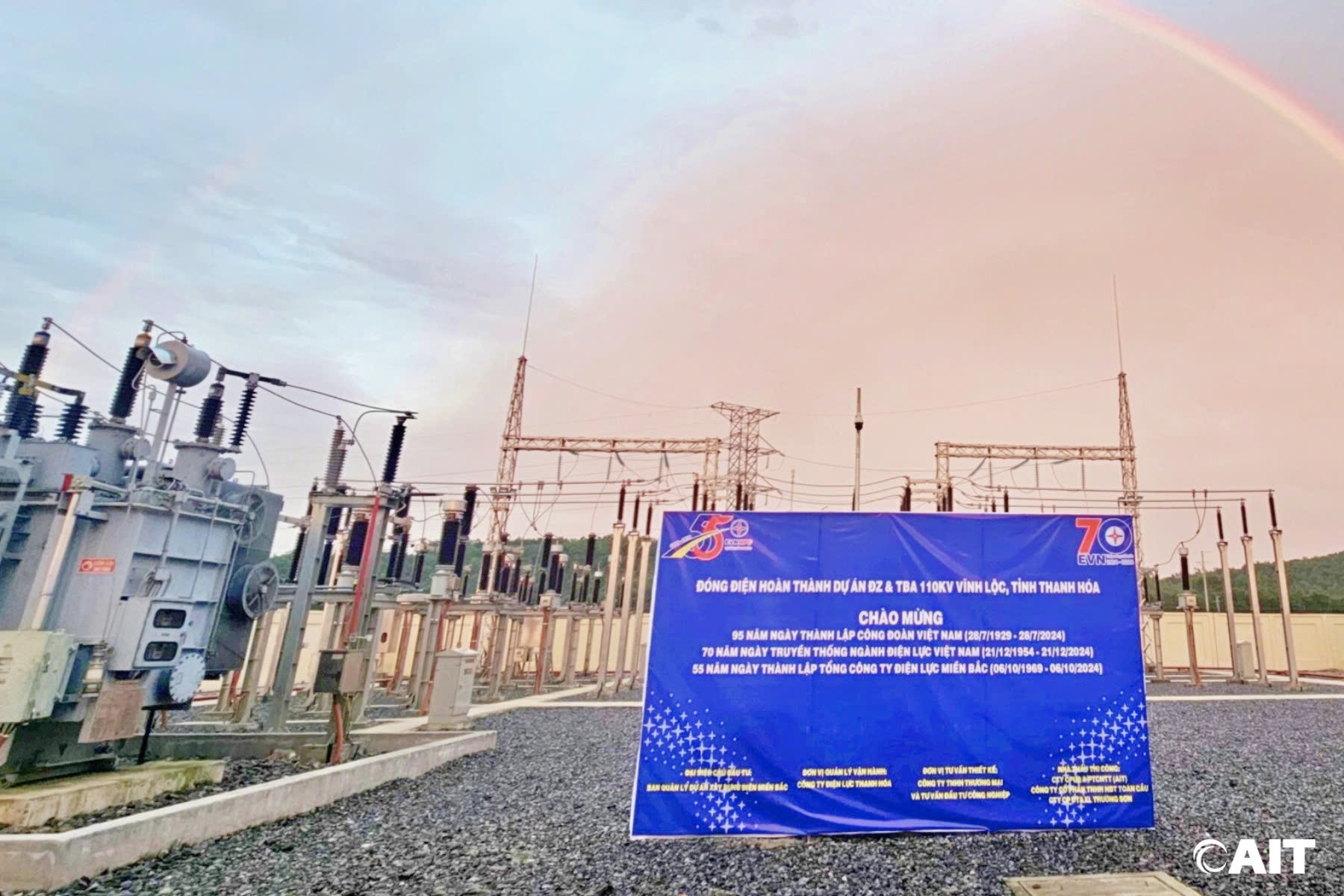 SUCCESSFUL COMMISSIONING OF THE 110KV VINH LOC SUBSTATION IN THANH HOA, AIT GROUP CONTINUES ITS STREAK OF ENERGIZED PROJECTS